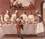 ZURBARAN  Francisco de St Hugo of Grenoble in the Carthusian Refectory USA oil painting reproduction